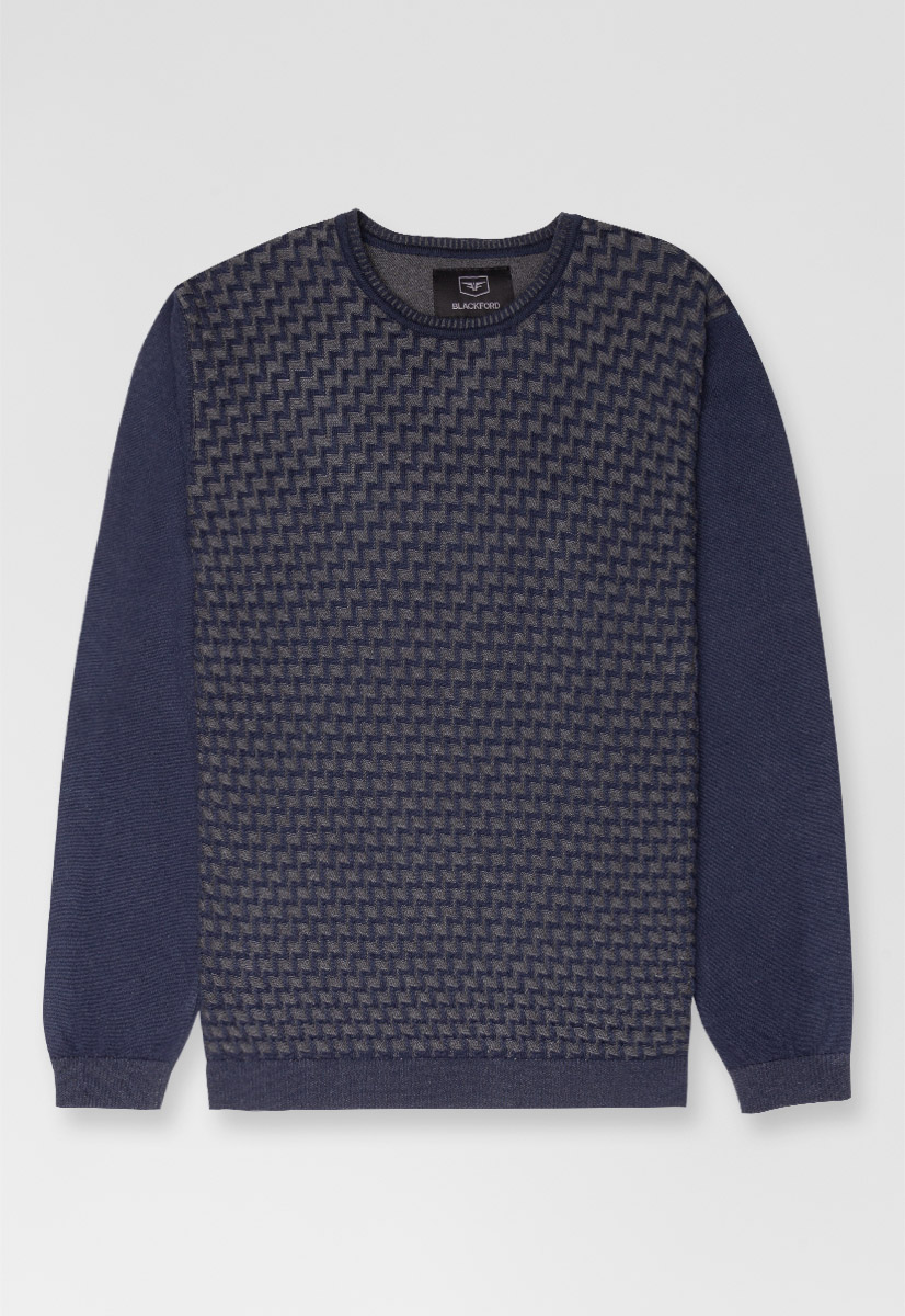 Джемпер MI-004/NAVY-GRAY