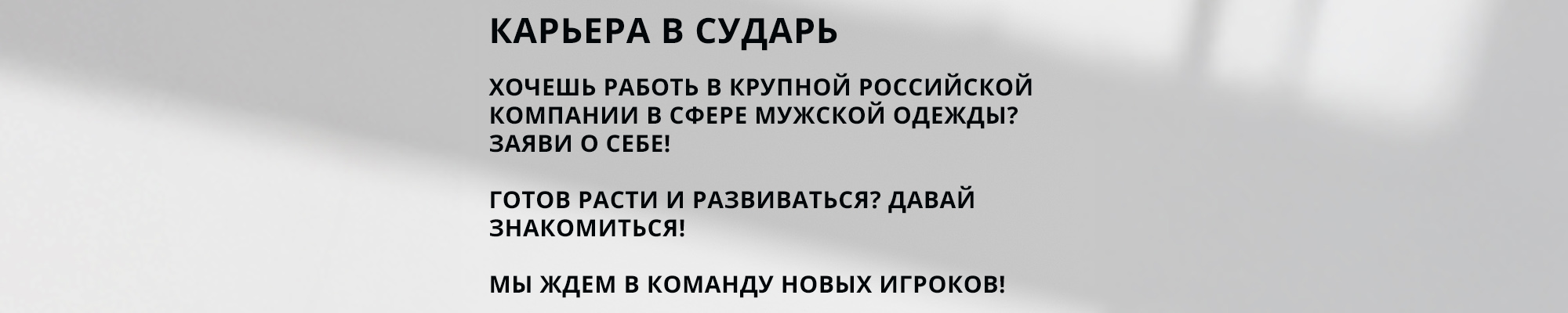 Карьера в Сударь