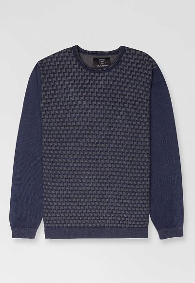 Джемпер MI-004/NAVY-GRAY