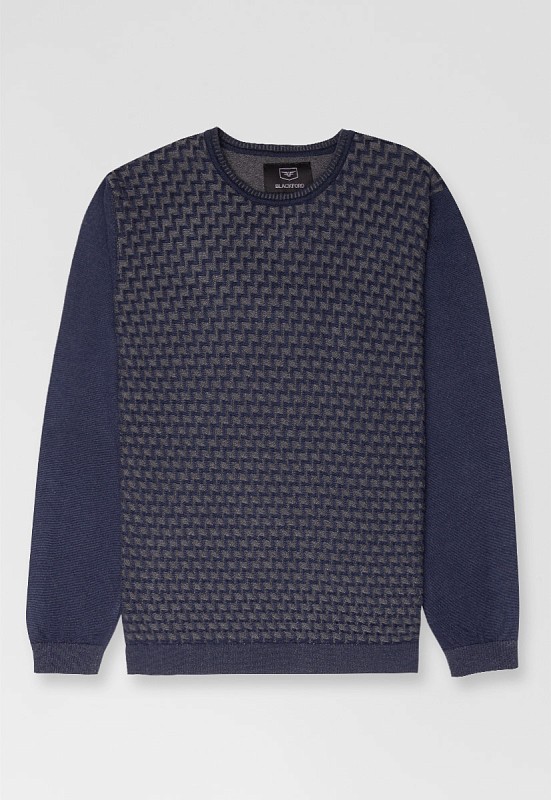 Джемпер MI-004/NAVY-GRAY