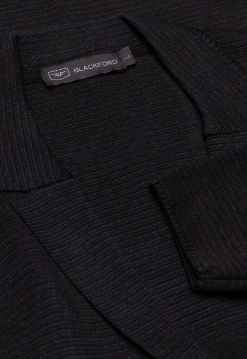 Кардиган 12-2011- ЧЕРНЫЙ ИНДИГО