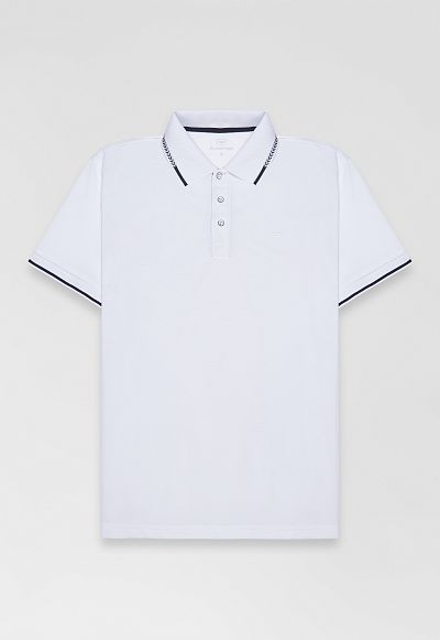 Поло GBG white/blue