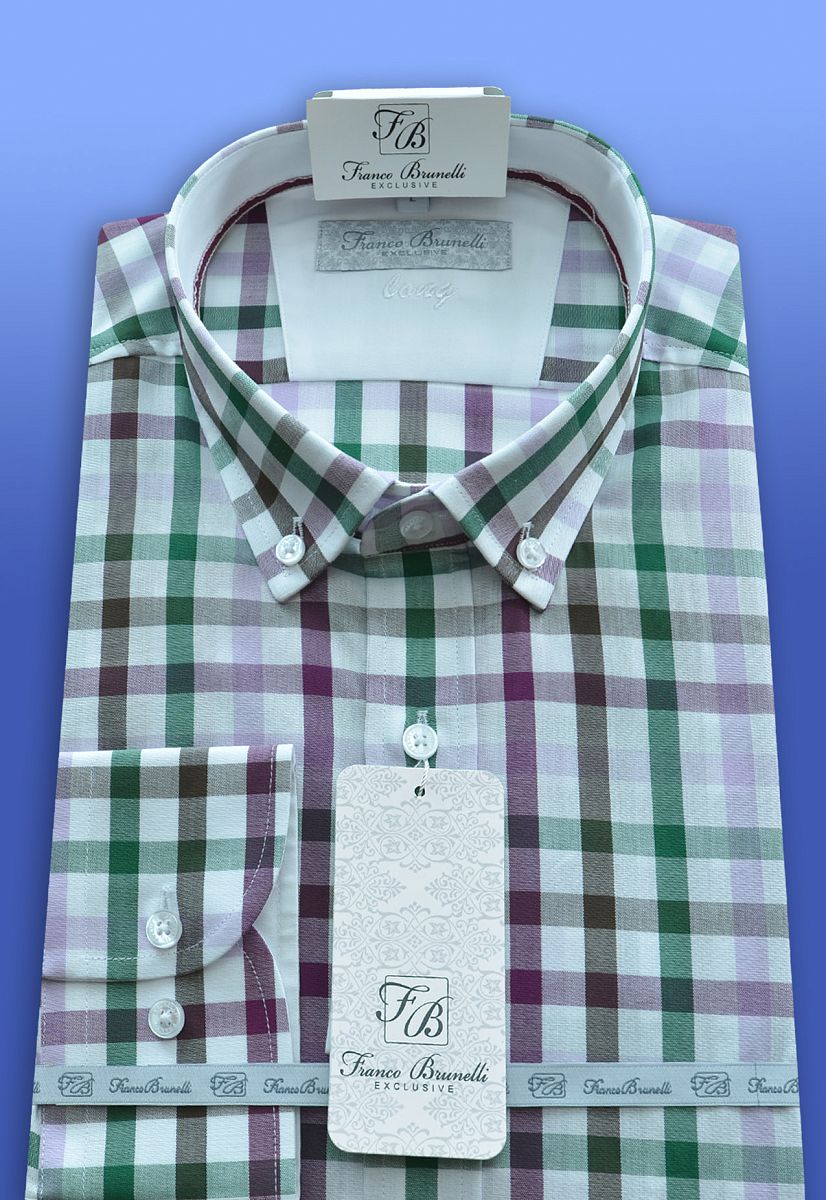 Сорочка 16/50-2фиол-зел.кл